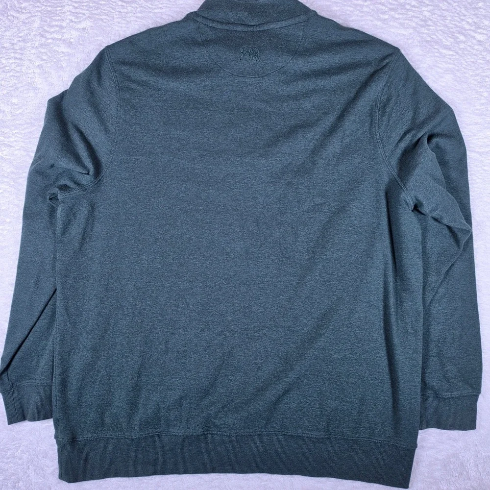 The Normal Brand 1/4 Zip Pullover Mens XXL Green Stretch L/S Mock Neck P#F23-1